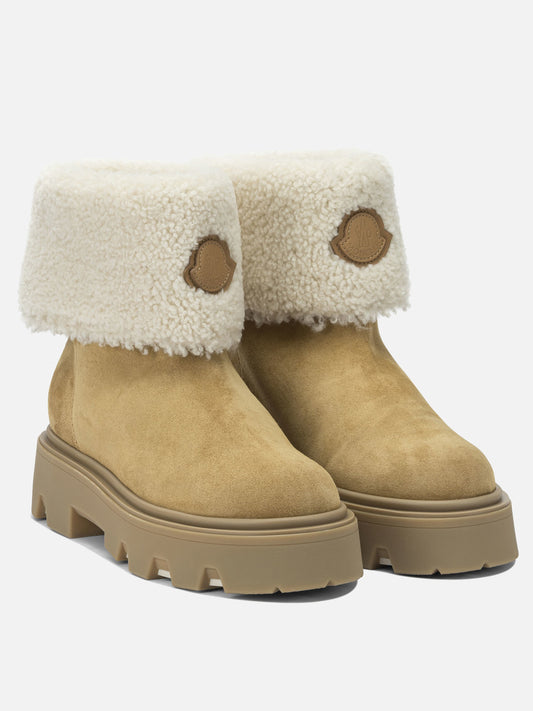 Pull-on boots 100% shearling - 100% rubber  Beige - Moncler Women | PDP | VIETTI Online Store | 2

