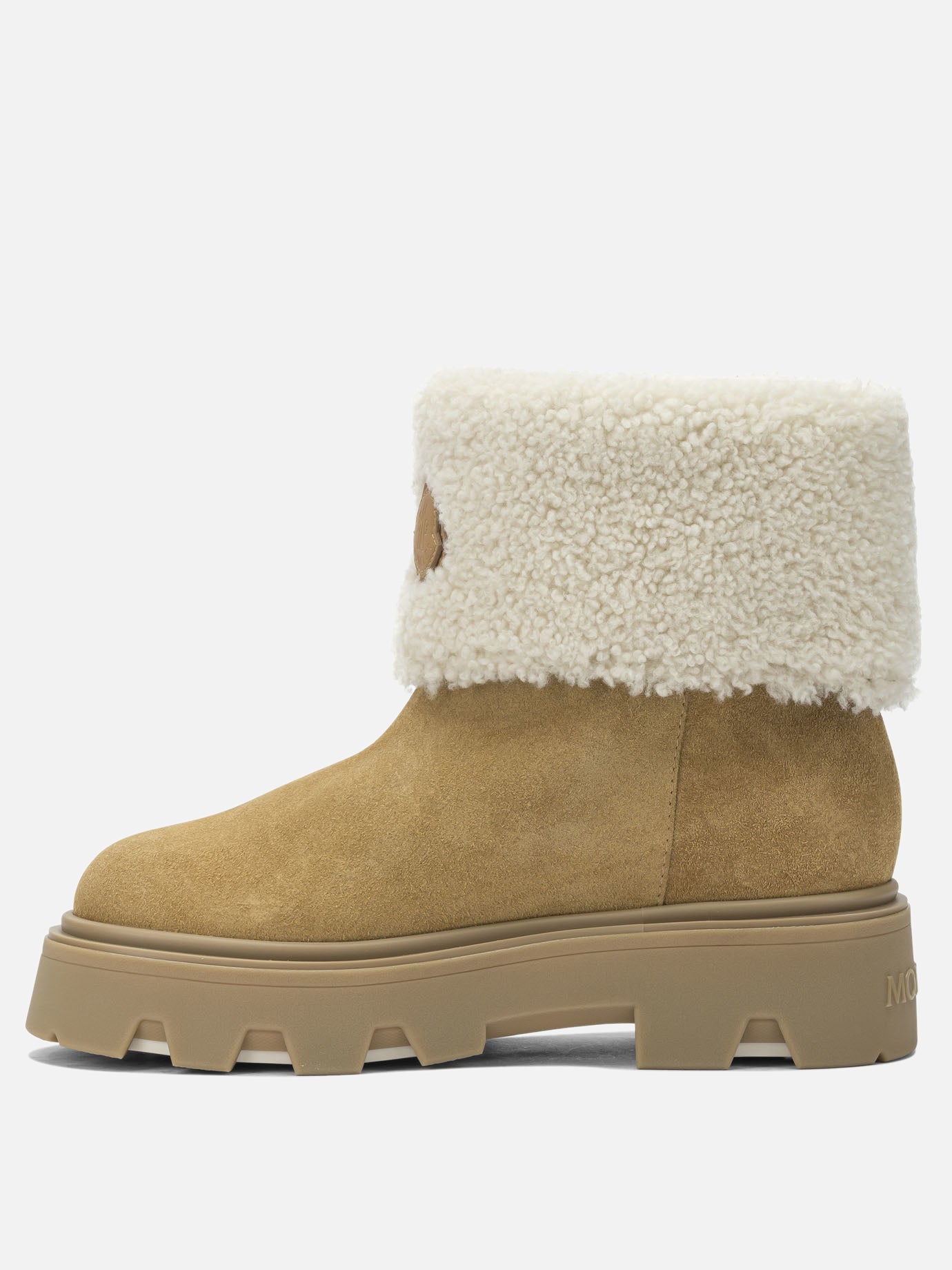 Pull-on boots 100% shearling - 100% rubber  Beige - Moncler Women | PDP | VIETTI Online Store | Zoom-Modal_3
