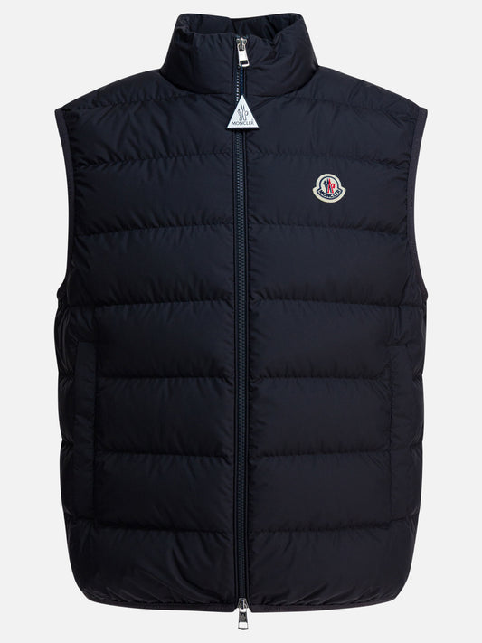 Giacche smanicate Logo  Blu - Moncler Uomo | PLP | VIETTI Online Store 
