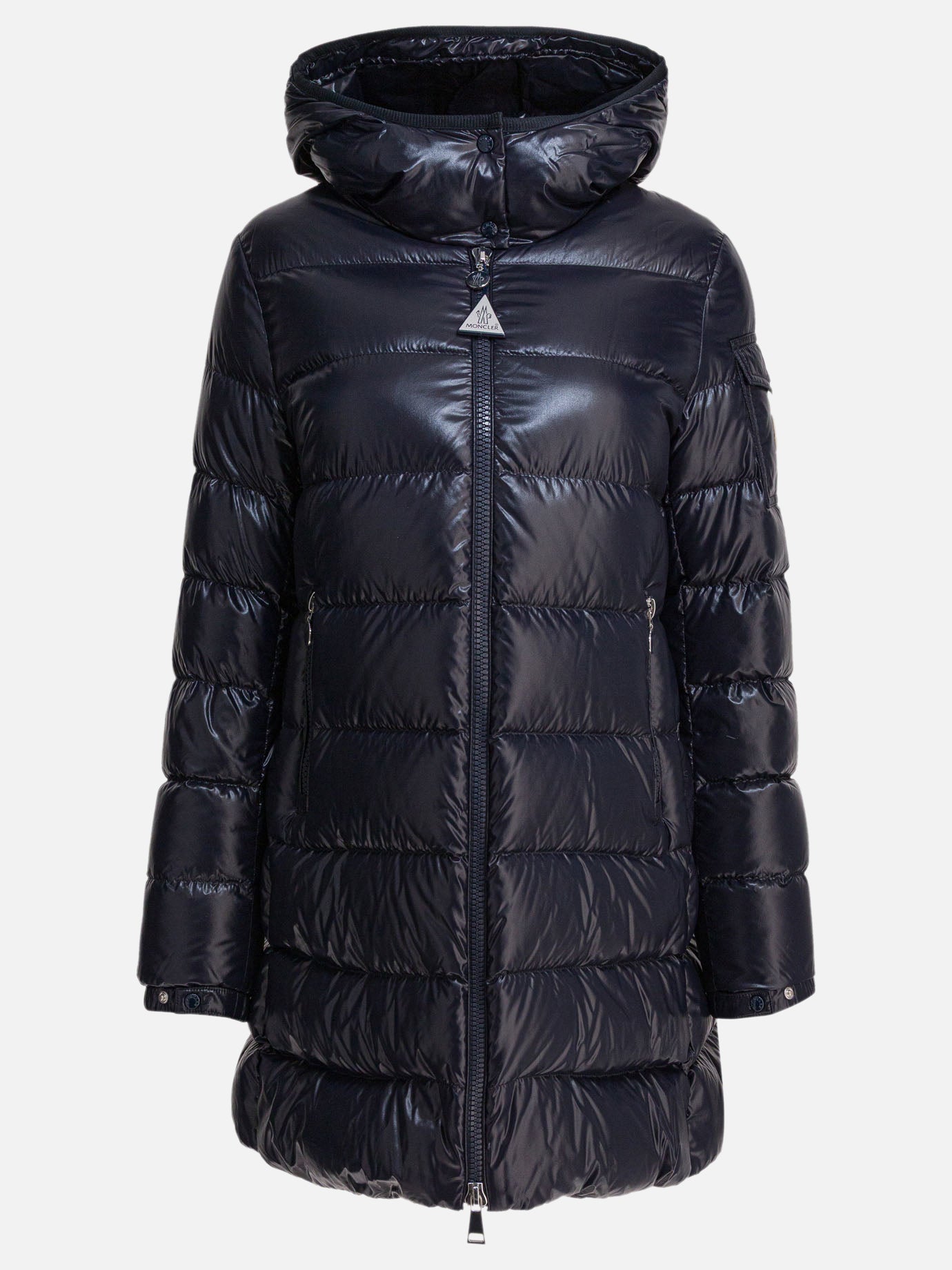 Piumini corti Logo  Blu - Moncler Donna | PDP | VIETTI Online Store | Zoom-Modal
