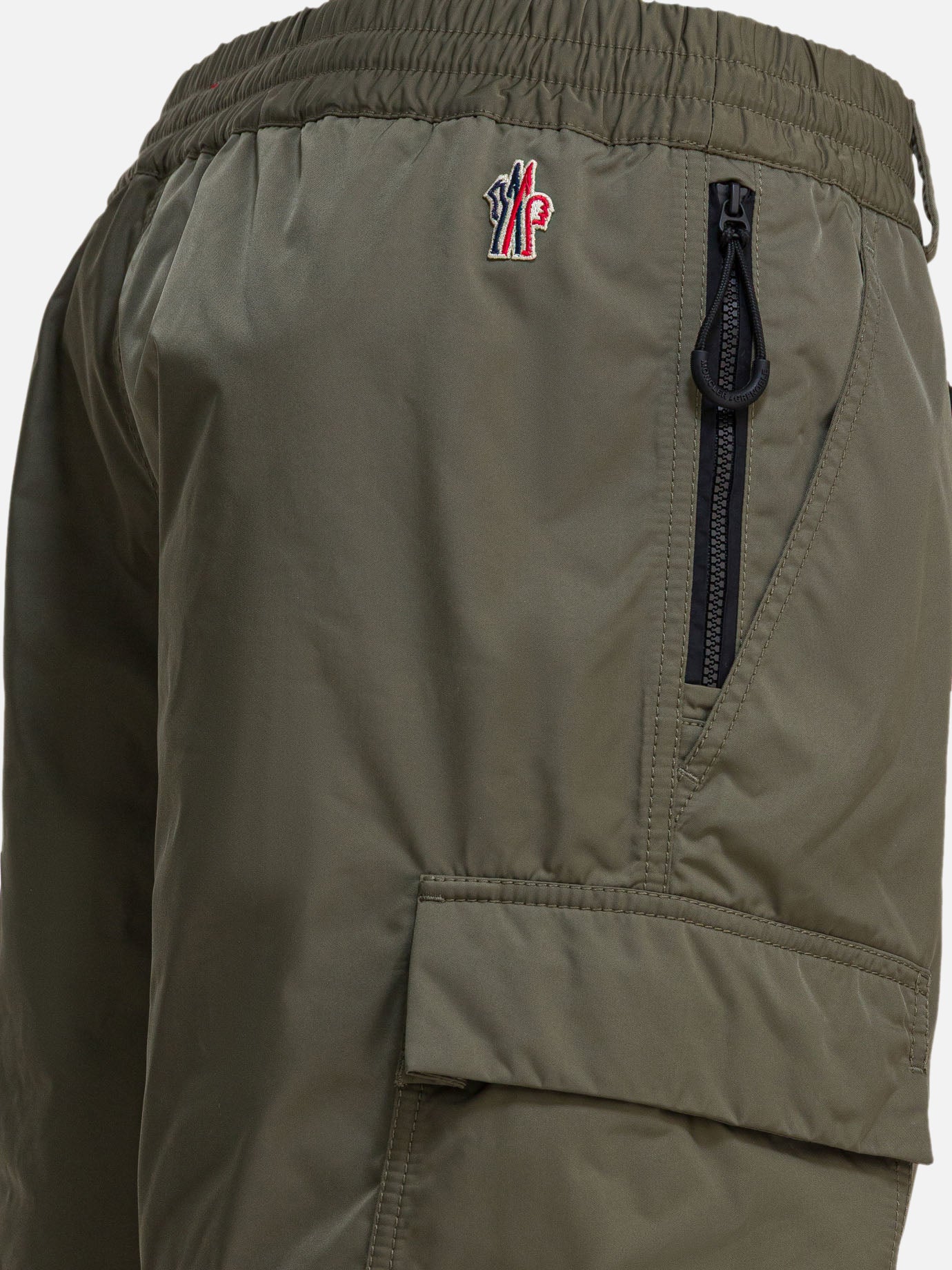 Cargo & parachute trousers Logo  Green - Moncler Grenoble Men | PDP | VIETTI Online Store | thumbnail_3
