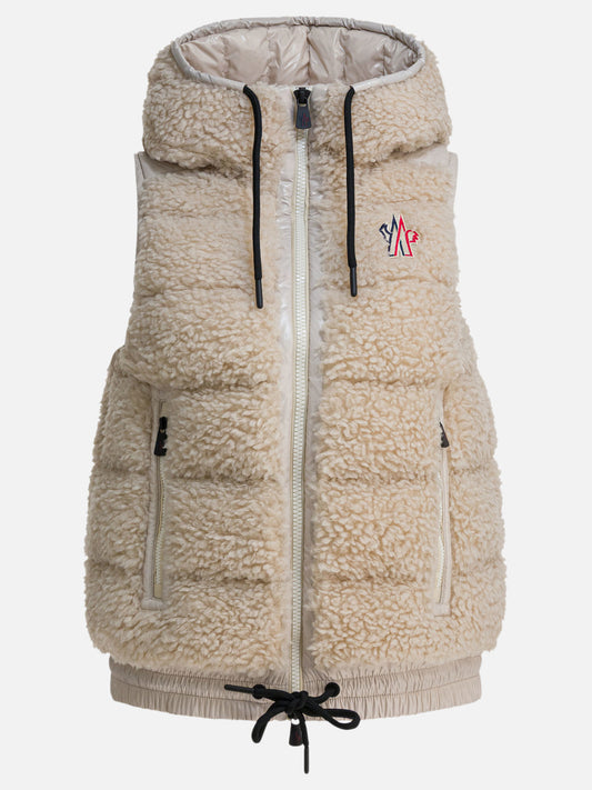 Vest jackets Logo  Beige - Moncler Grenoble Women | PLP | VIETTI Online Store 
