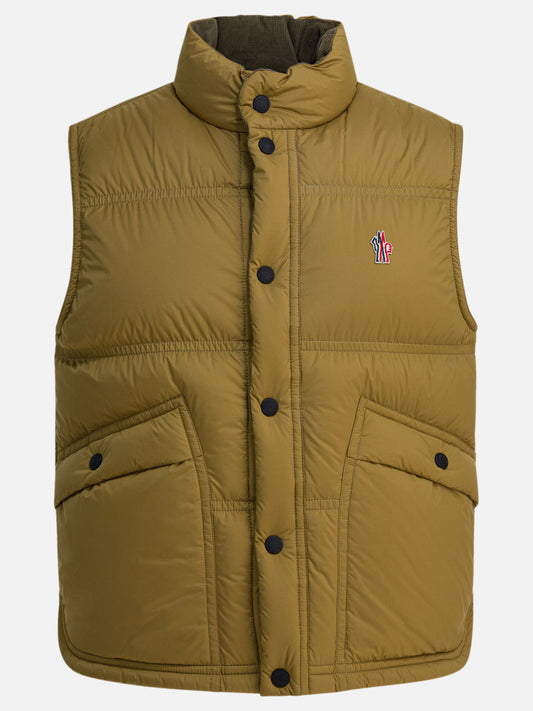 Vest jackets Logo  Beige - Moncler Grenoble Men | PLP | VIETTI Online Store 
