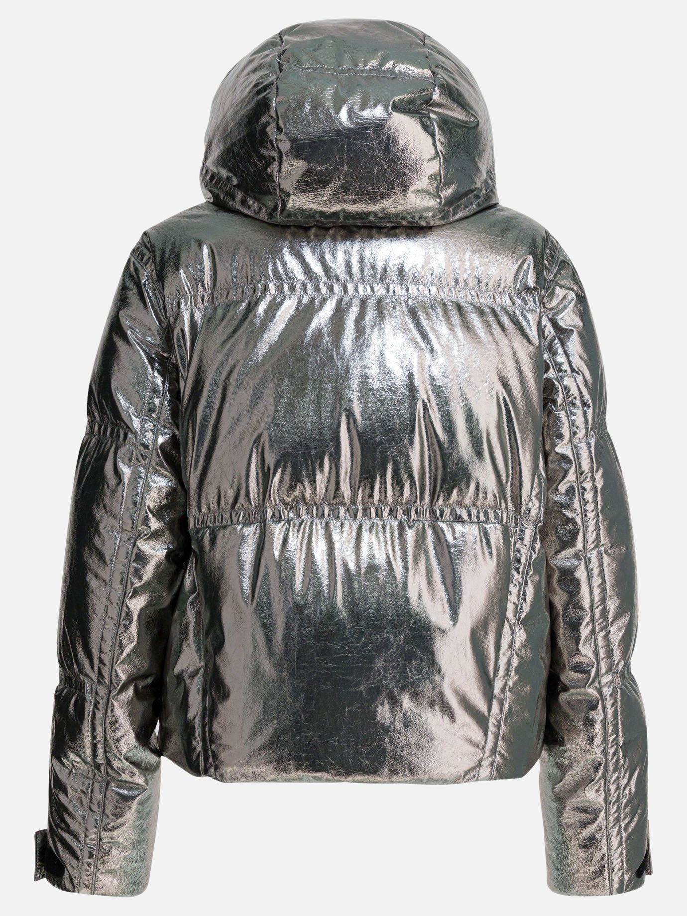 Down jackets Solid colour  Silver - Moncler Grenoble Women | PDP | VIETTI Online Store | Zoom-Modal_2
