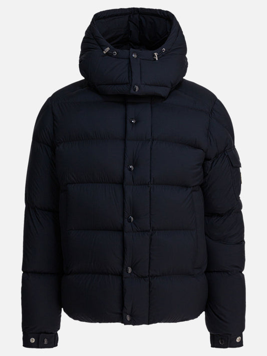 Piumini corti Solid colour  Blu - Moncler Uomo | PDP | VIETTI Online Store 
