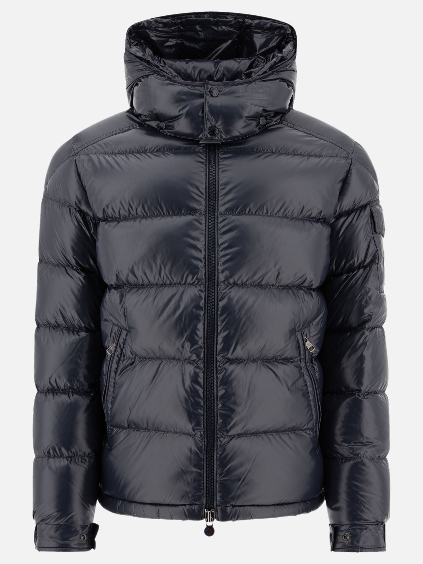 Piumini corti Solid colour  Blu - Moncler Uomo | PDP | VIETTI Online Store | thumbnail