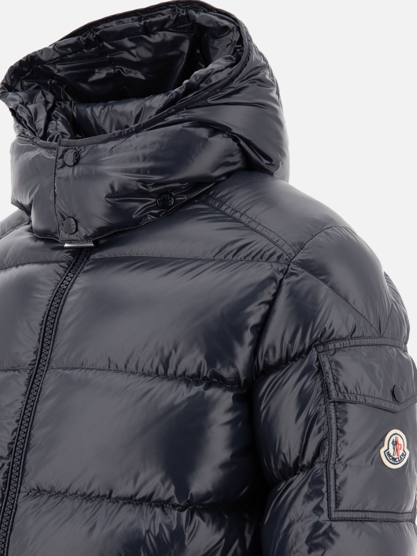 Piumini corti Solid colour  Blu - Moncler Uomo | PDP | VIETTI Online Store | Zoom-Modal_4
