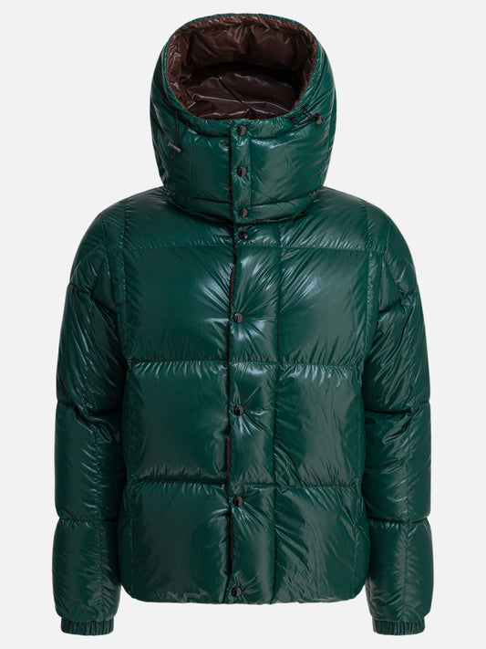 Down jackets Solid colour  Green - Moncler Men | PDP | VIETTI Online Store 
