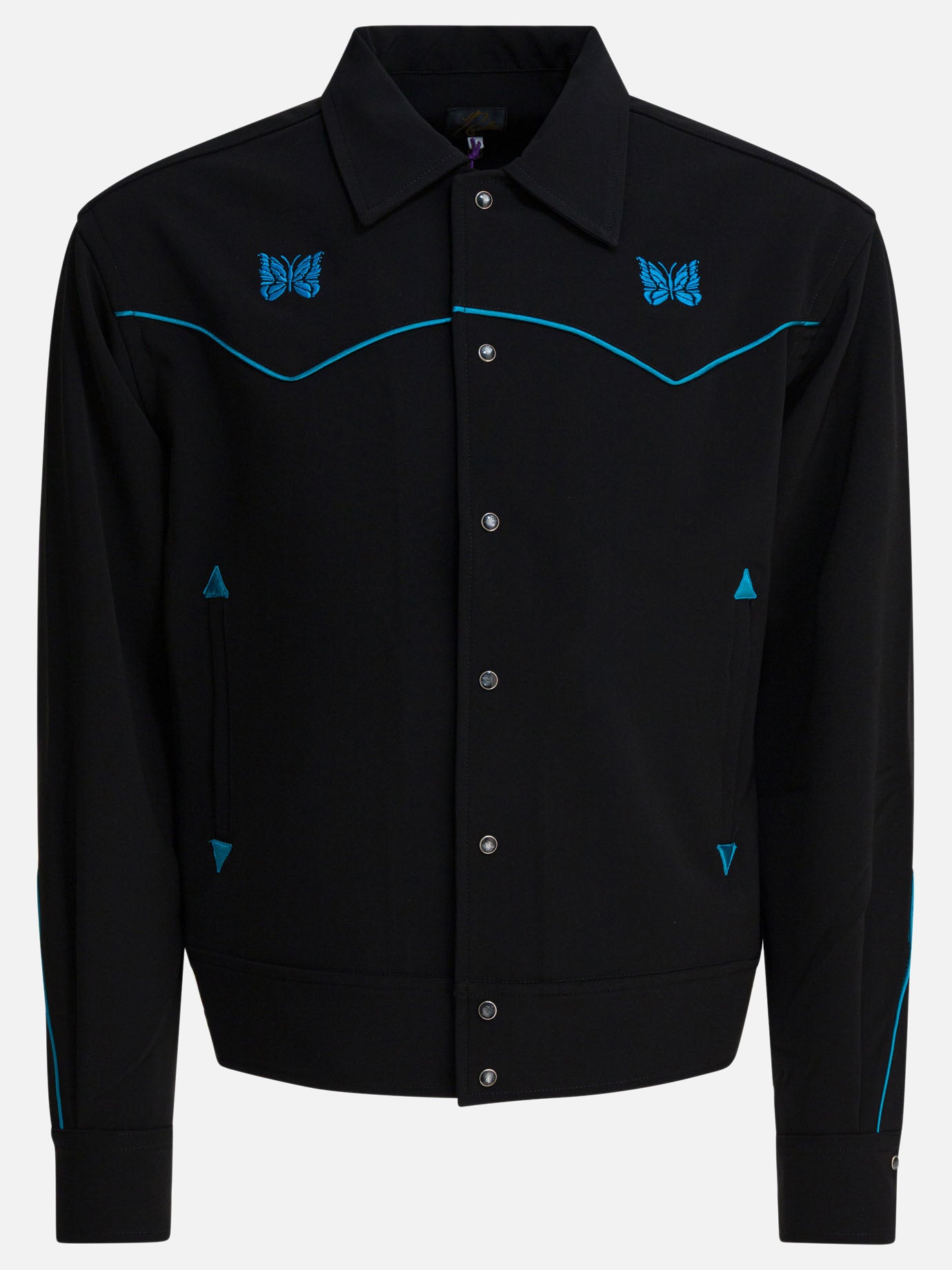 Giacche overshirt Logo  Nero - Needles Uomo | PDP | VIETTI Online Store | Zoom-Modal
