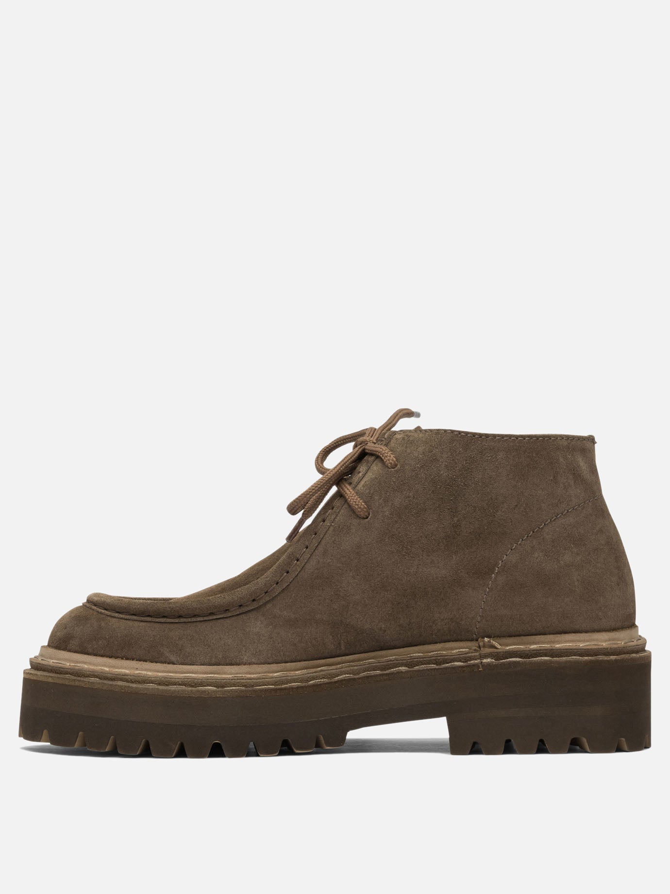 Laced loafers 100% suede - 100% rubber  Beige - Officine Creative Women | PDP | VIETTI Online Store | thumbnail_3