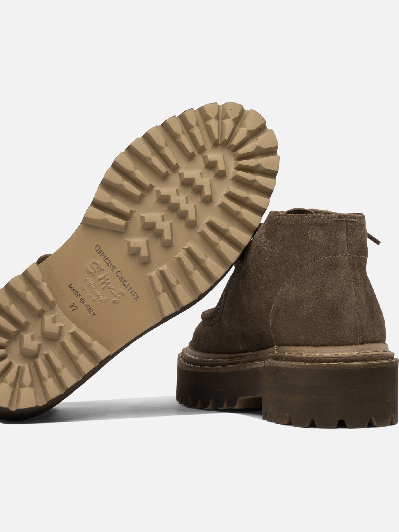 Laced loafers 100% suede - 100% rubber  Beige - Officine Creative Women | PDP | VIETTI Online Store | thumbnail_5