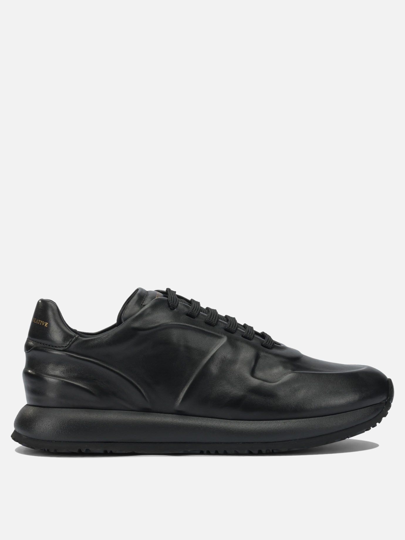 Sneaker basse 100% leather - 100% rubber  Nero - Officine Creative Uomo | PDP | VIETTI Online Store | Zoom-Modal

