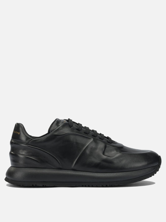 Sneaker basse 100% leather - 100% rubber  Nero - Officine Creative Uomo | VIETTI Online Store 
