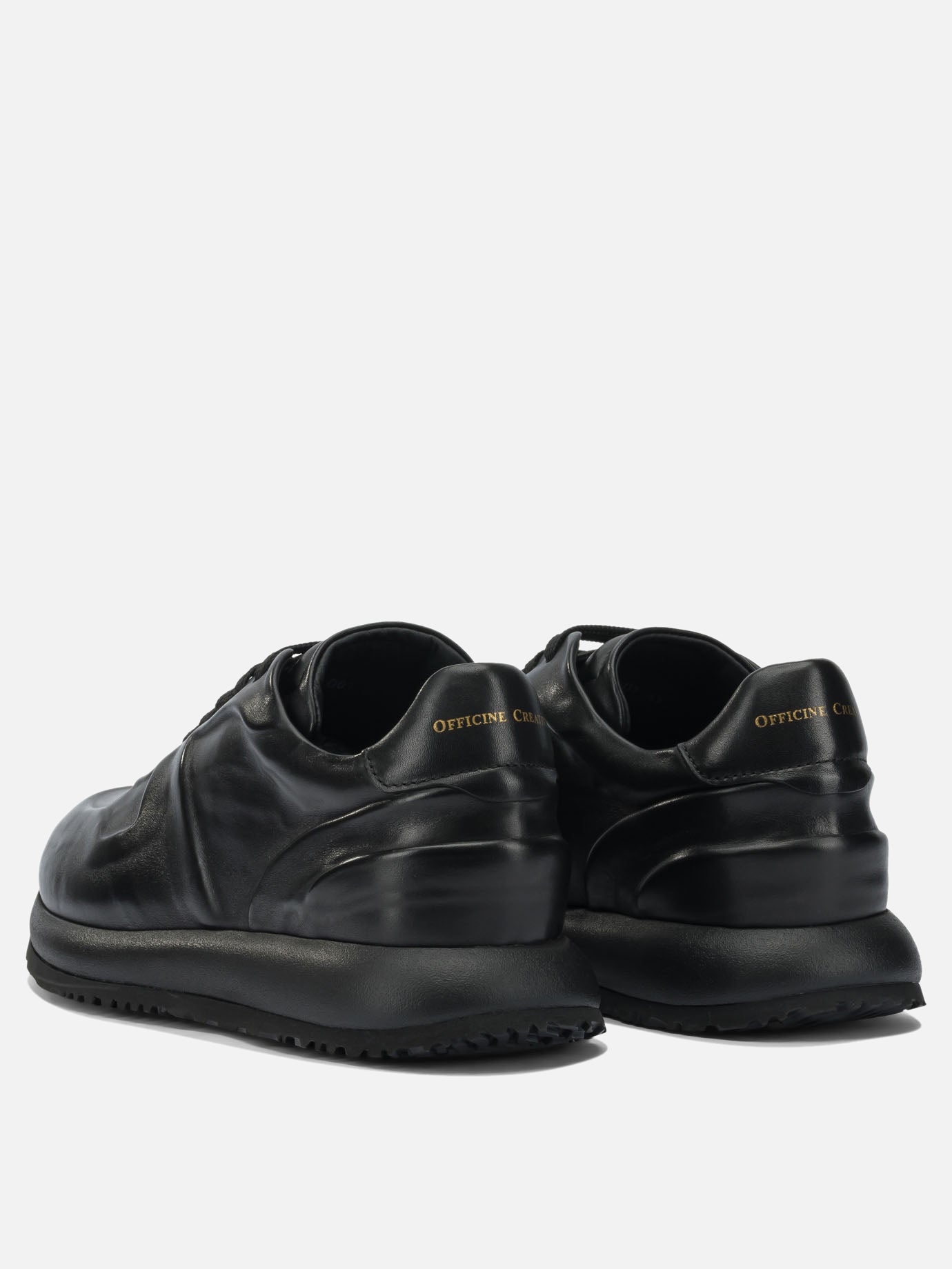 Sneaker basse 100% leather - 100% rubber  Nero - Officine Creative Uomo | PDP | VIETTI Online Store | Zoom-Modal_4
