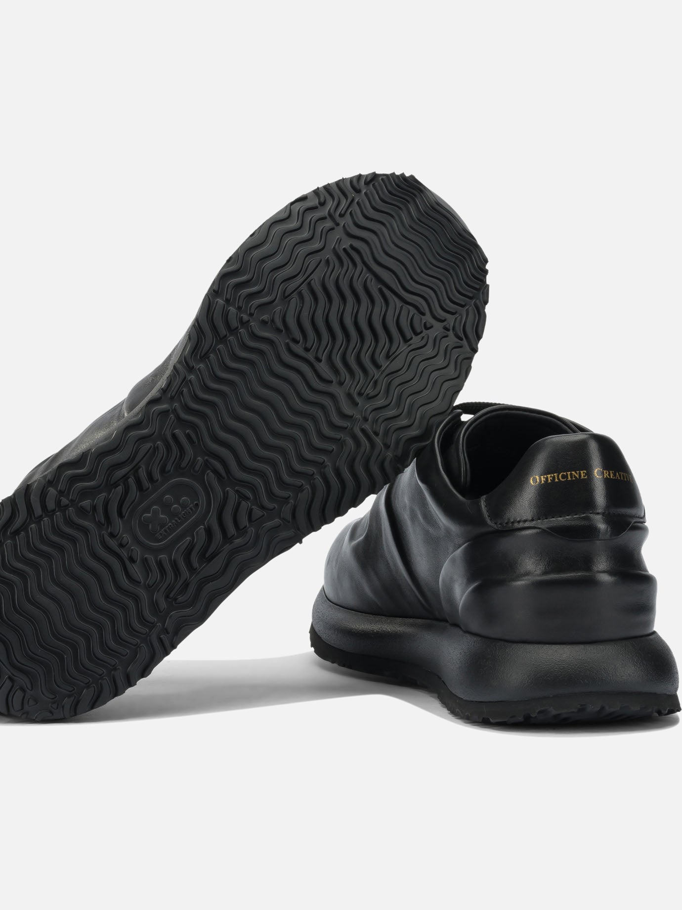Sneaker basse 100% leather - 100% rubber  Nero - Officine Creative Uomo | PDP | VIETTI Online Store | thumbnail_5