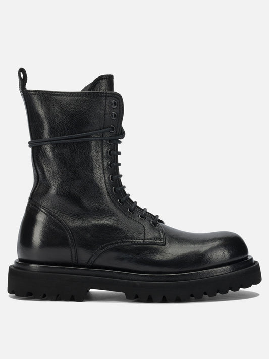 Anfibi 100% leather - 100% rubber  Nero - Officine Creative Donna | PDP | VIETTI Online Store 
