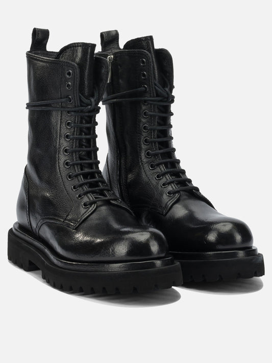 Anfibi 100% leather - 100% rubber  Nero - Officine Creative Donna | PDP | VIETTI Online Store | 2
