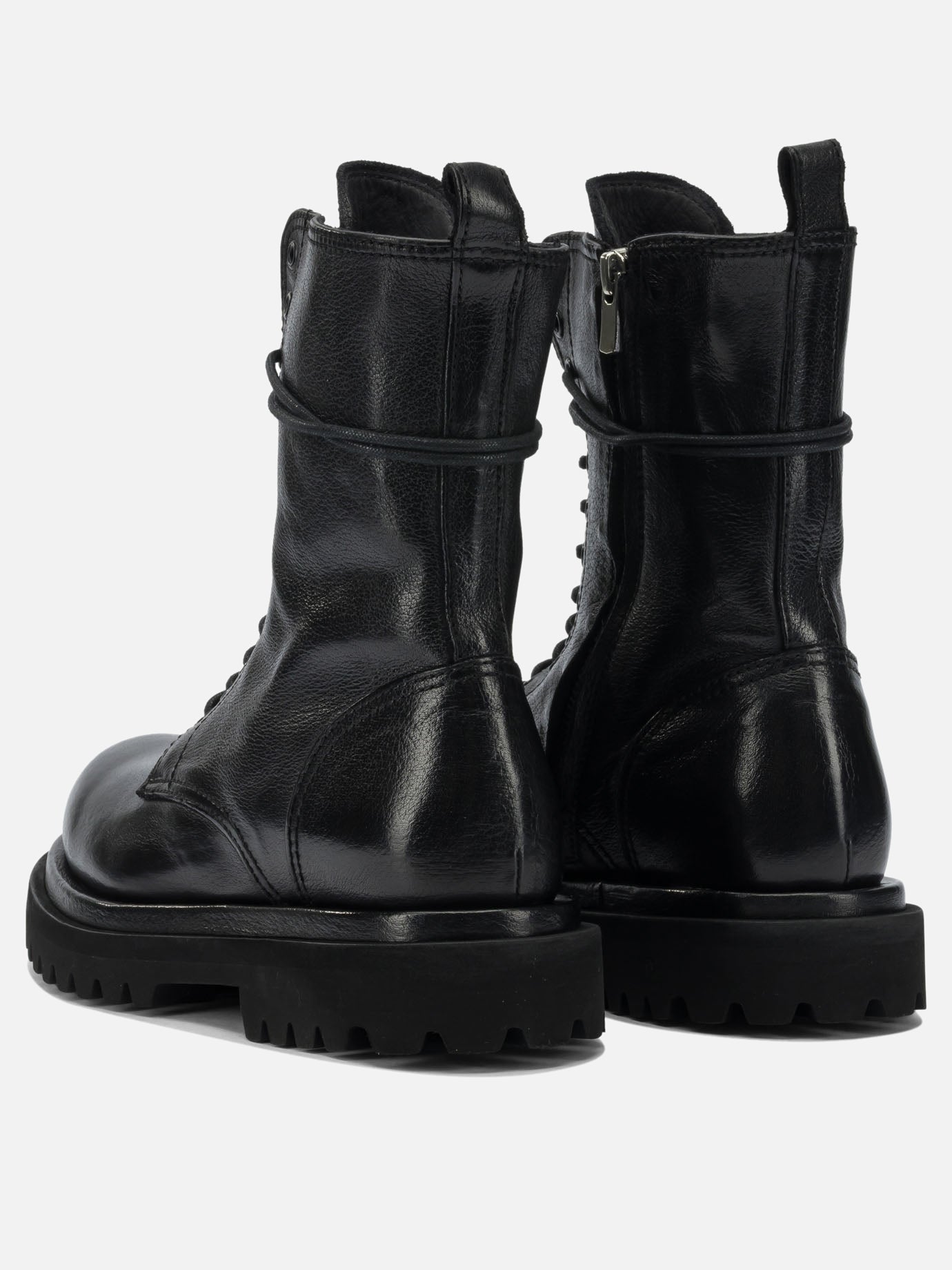 Anfibi 100% leather - 100% rubber  Nero - Officine Creative Donna | PDP | VIETTI Online Store | thumbnail_4