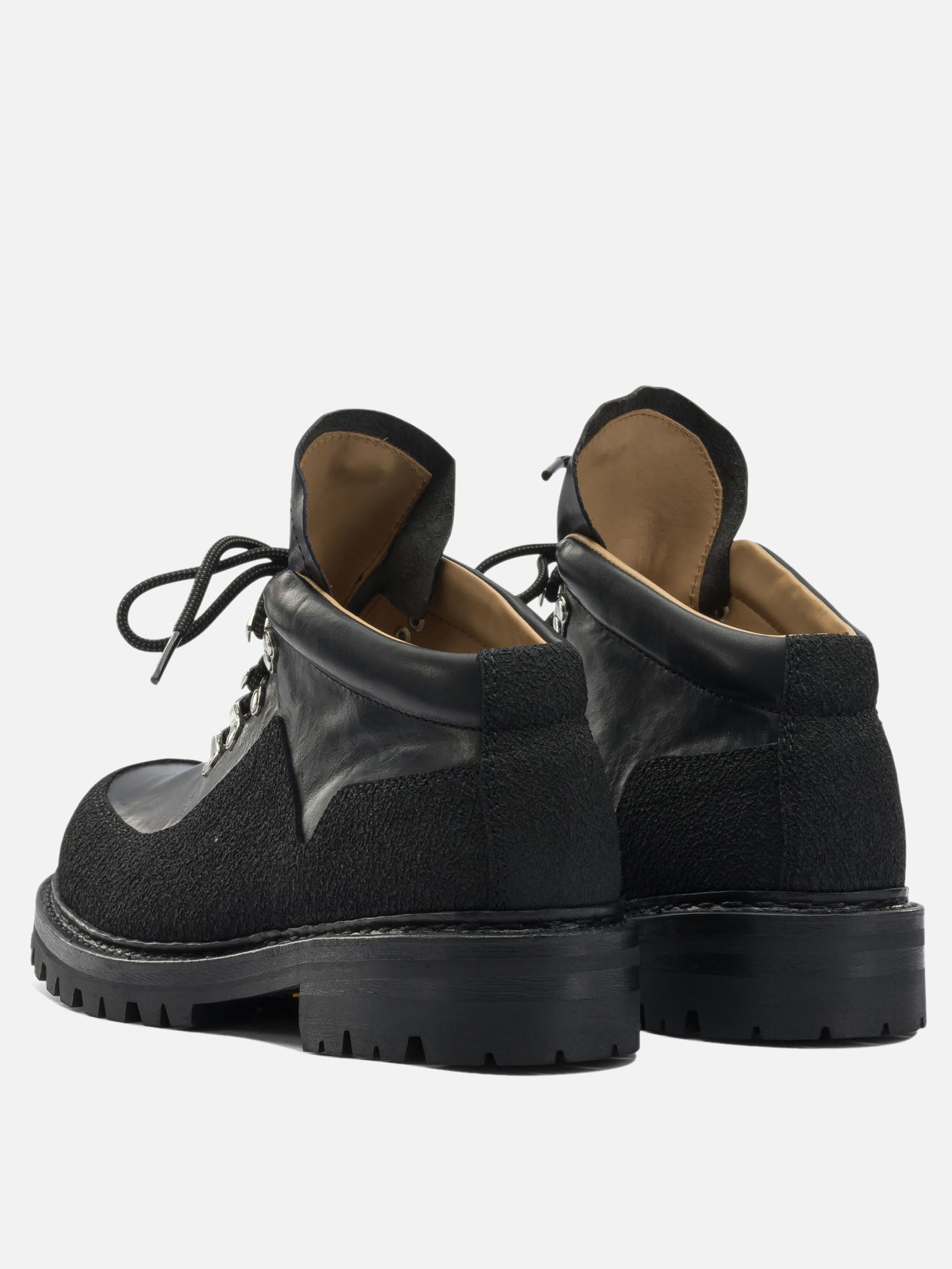 Lace-up boots 100% cow leather  Black - Our Legacy Men | PDP | VIETTI Online Store | Zoom-Modal_4
