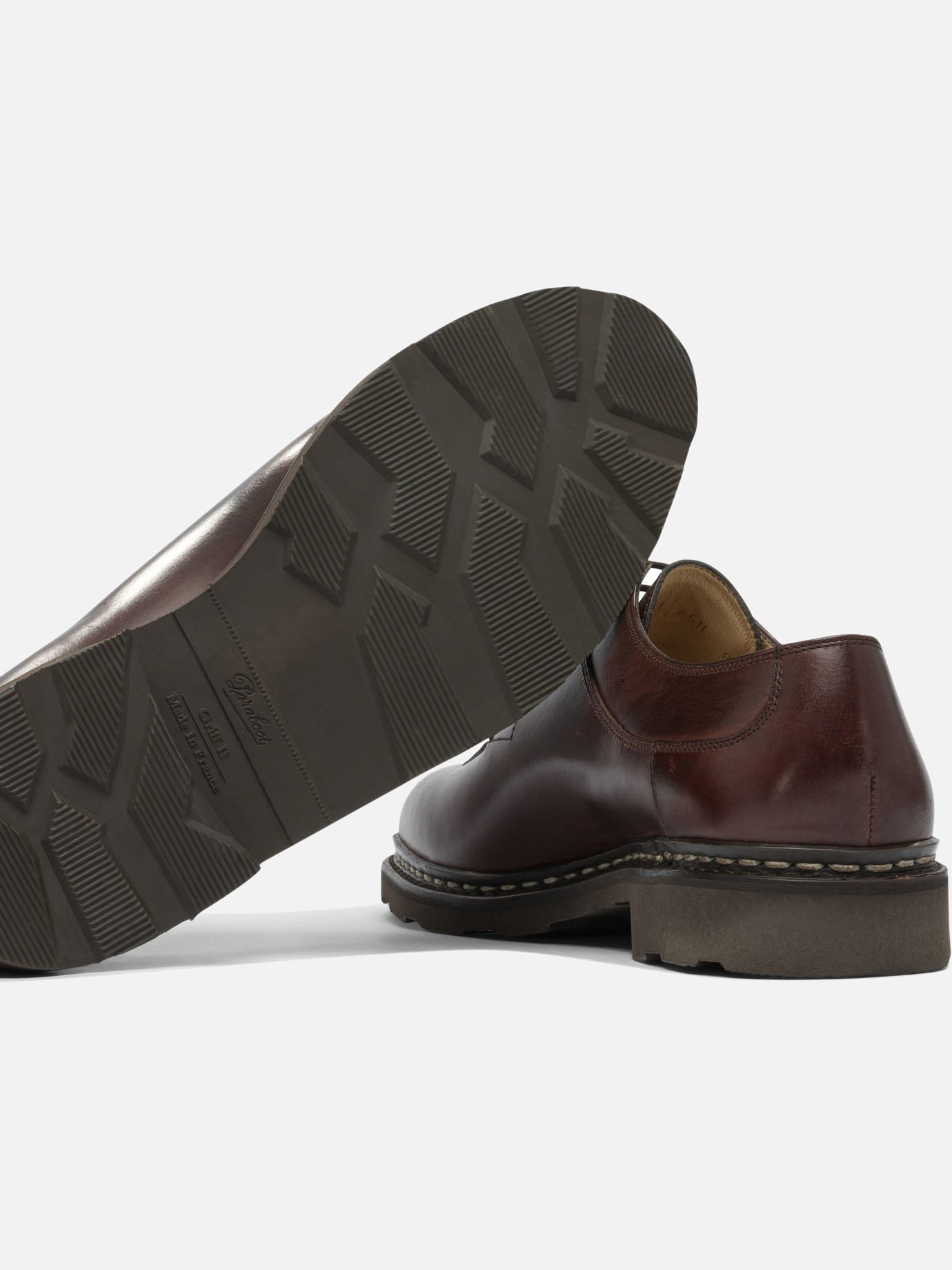 Derby 100% leather - 100% rubber  Marrone - Paraboot Uomo | PDP | VIETTI Online Store | thumbnail_5