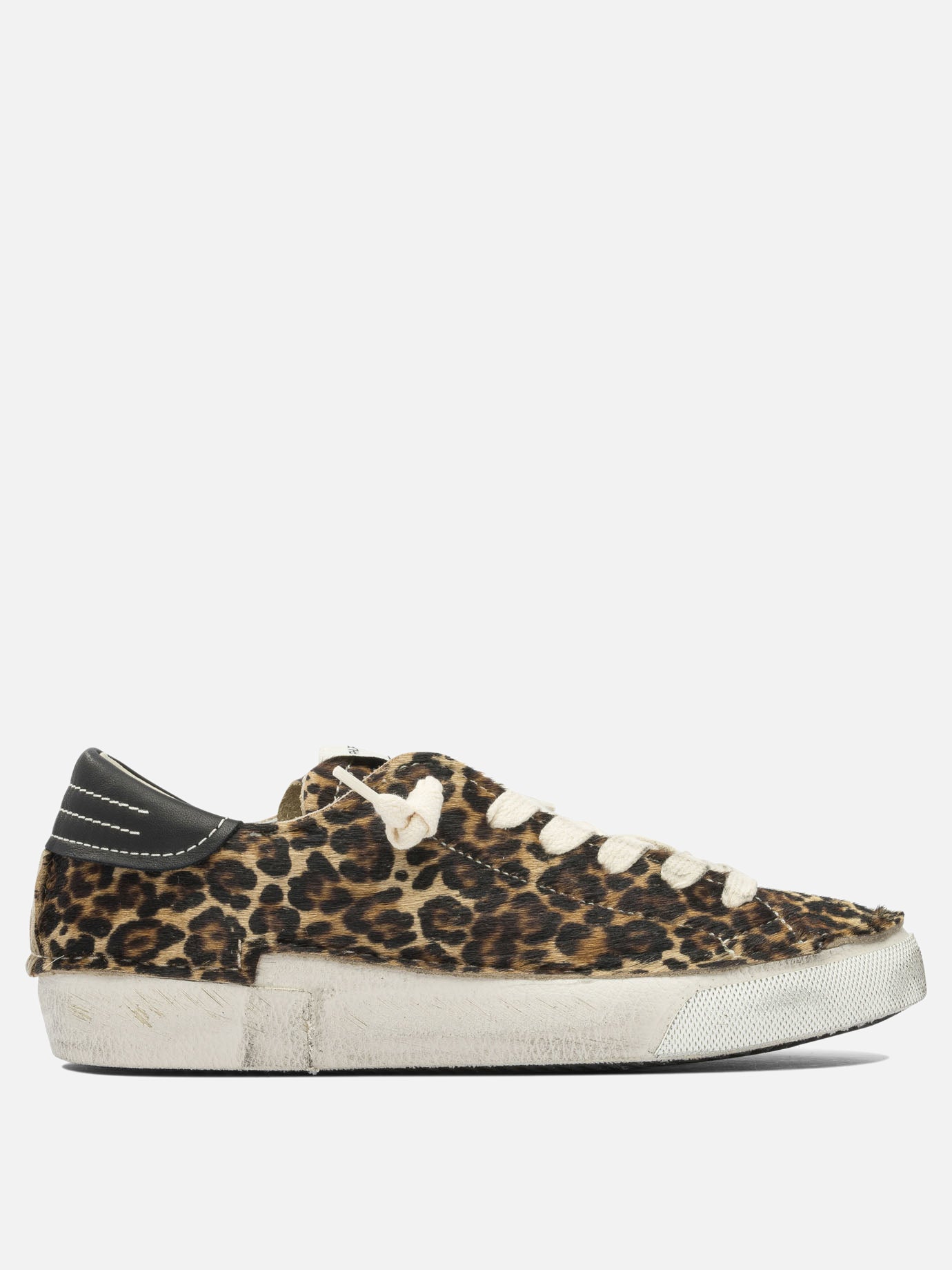 Sneaker basse 100% leather - 100% rubber  Marrone - Philippe Model Paris Donna | PDP | VIETTI Online Store | thumbnail