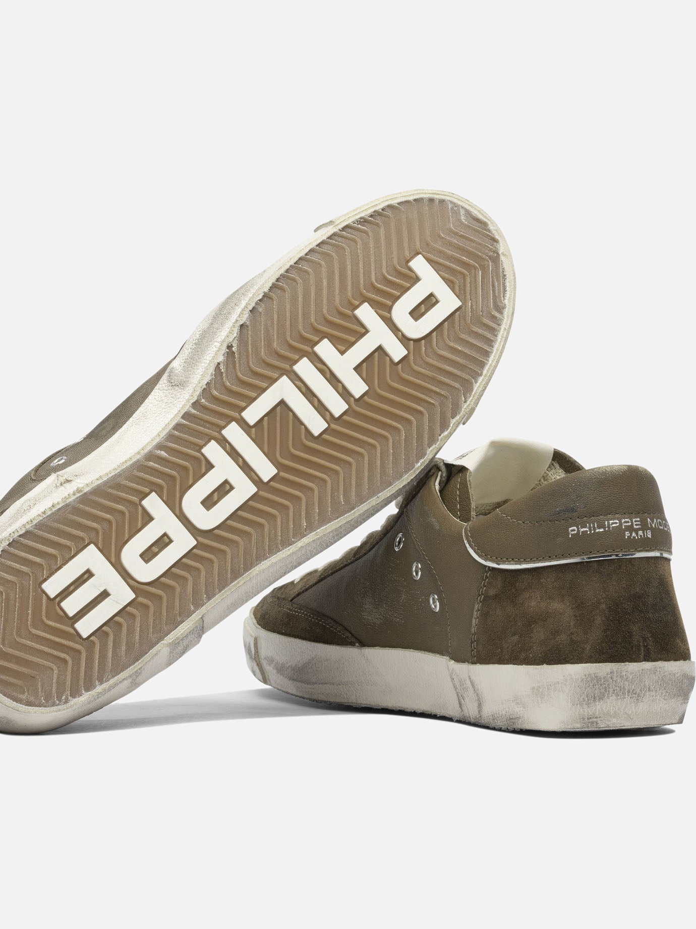 Sneaker basse 100% leather - 100% rubber  Verde - Philippe Model Paris Uomo | PDP | VIETTI Online Store | thumbnail_5