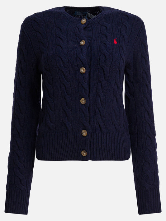 Cardigan Solid colour  Blu - Polo Ralph Lauren Donna | PDP | VIETTI Online Store 
