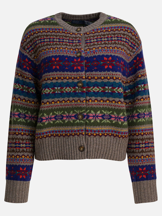 Cardigan Print  Beige - Polo Ralph Lauren Donna | PDP | VIETTI Online Store 
