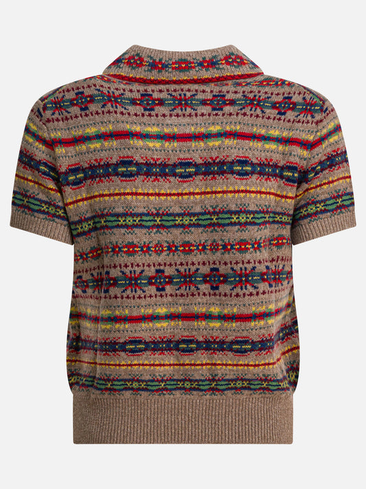 100% cashmere Print  Beige - Polo Ralph Lauren Women | PDP | VIETTI Online Store | 2
