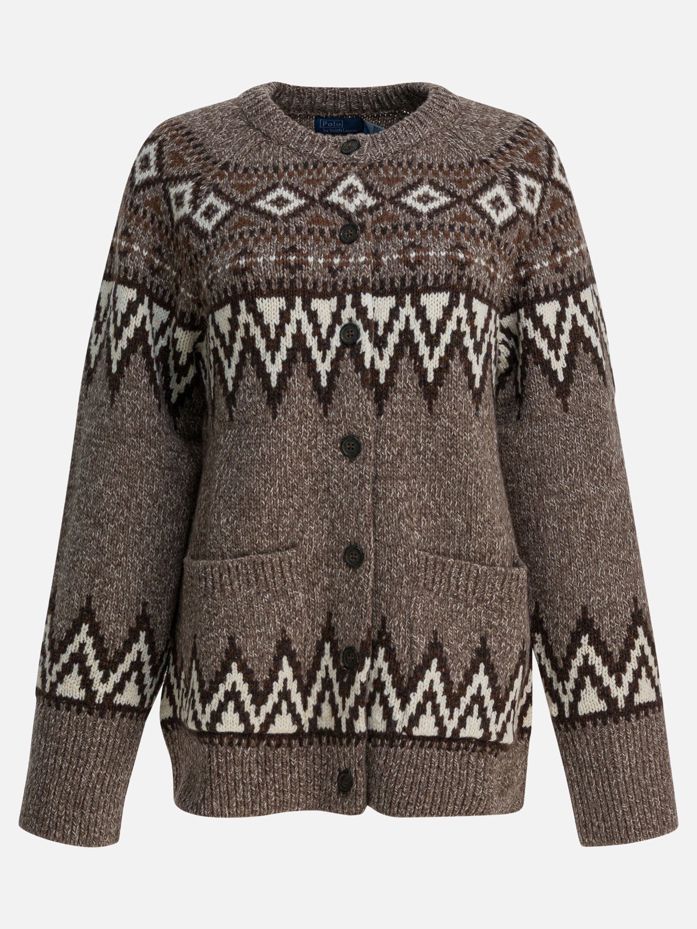 Cardigan Textured knit  Marrone - Polo Ralph Lauren Donna | PDP | VIETTI Online Store | thumbnail