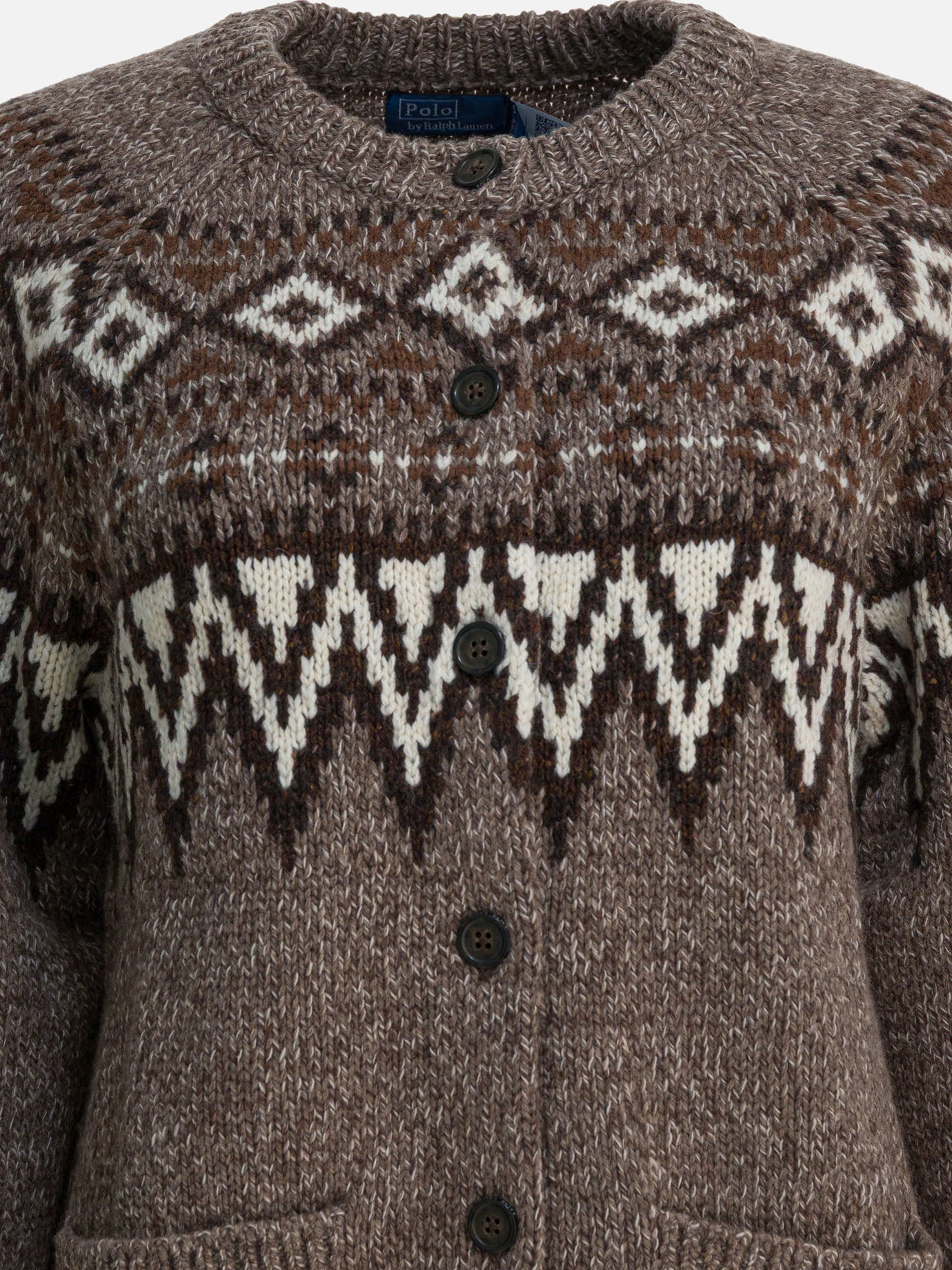 Cardigan Textured knit  Marrone - Polo Ralph Lauren Donna | PDP | VIETTI Online Store | thumbnail_3