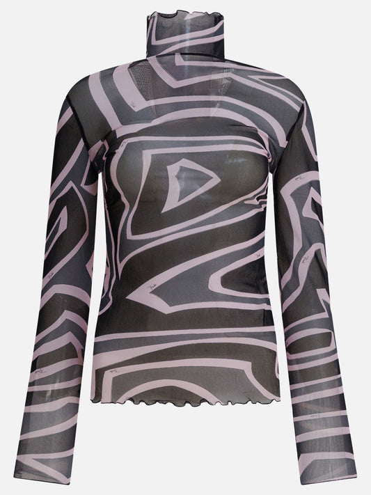 T-shirt lupetto Print  Nero - Pucci Donna | PDP | VIETTI Online Store 
