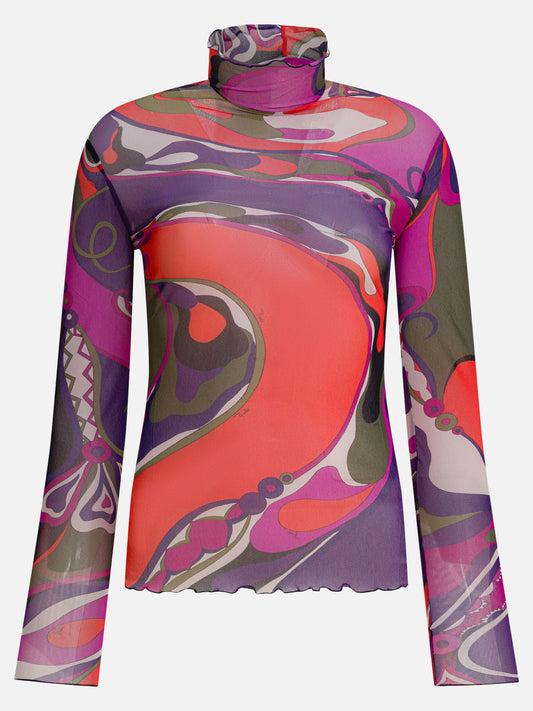 T-shirt lupetto Print  Viola - Pucci Donna | PDP | VIETTI Online Store 
