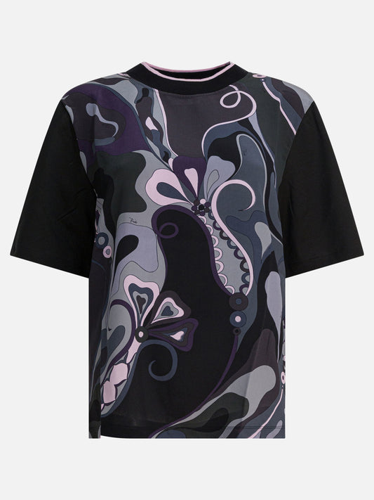 T-shirt girocollo Print  Nero - Pucci Donna | PDP | VIETTI Online Store 
