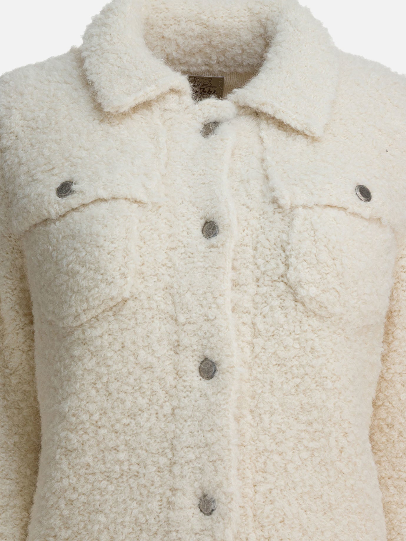 Overshirt jackets Bouclé  White - Rakkì Women | PDP | VIETTI Online Store | thumbnail_3