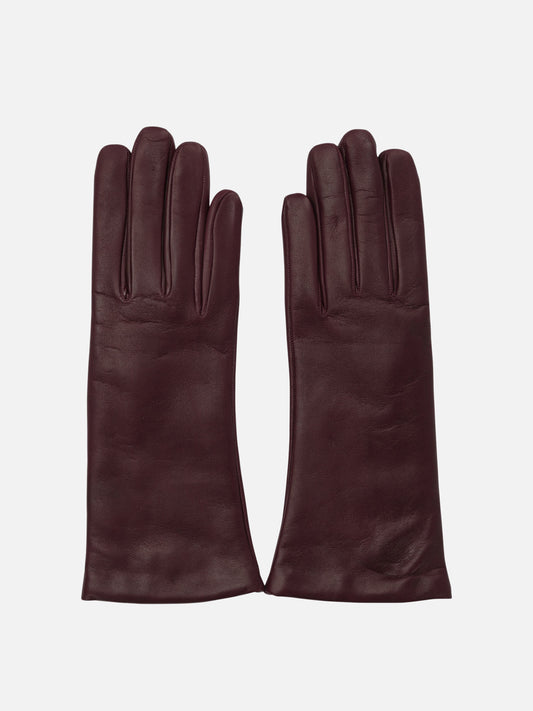Guanti casual 100% leather - Lining: 100% cashmere  Bordeaux - Restelli Donna | PDP | VIETTI Online Store 
