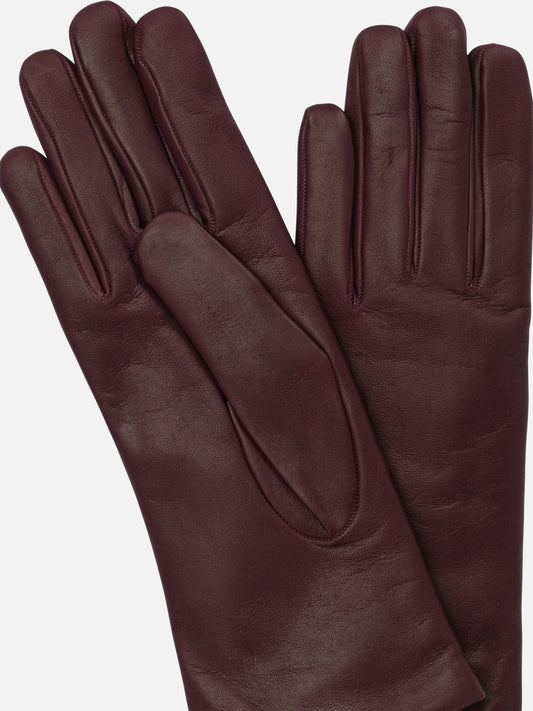 Guanti casual 100% leather - Lining: 100% cashmere  Bordeaux - Restelli Donna | PDP | VIETTI Online Store | 2
