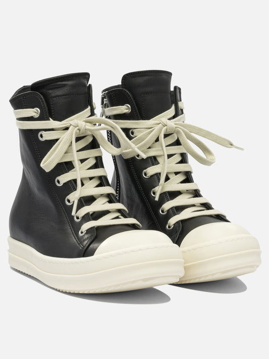 Rick Owens Sneaker in pelle 16426108_36 Black 2