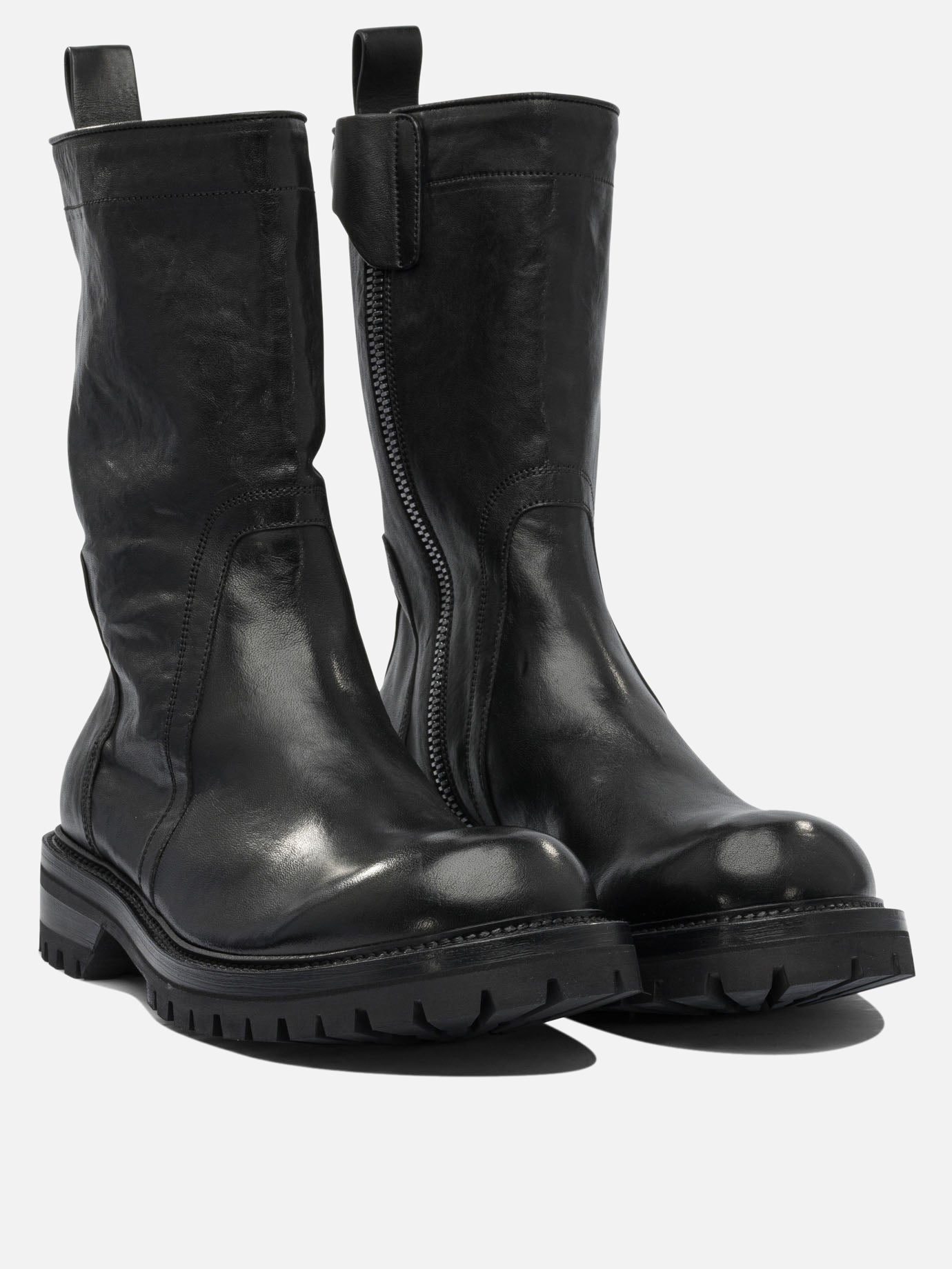 Stivaletti con zip 100% leather - 100% rubber  Nero - Rick Owens Uomo | PDP | VIETTI Online Store | Zoom-Modal_2
