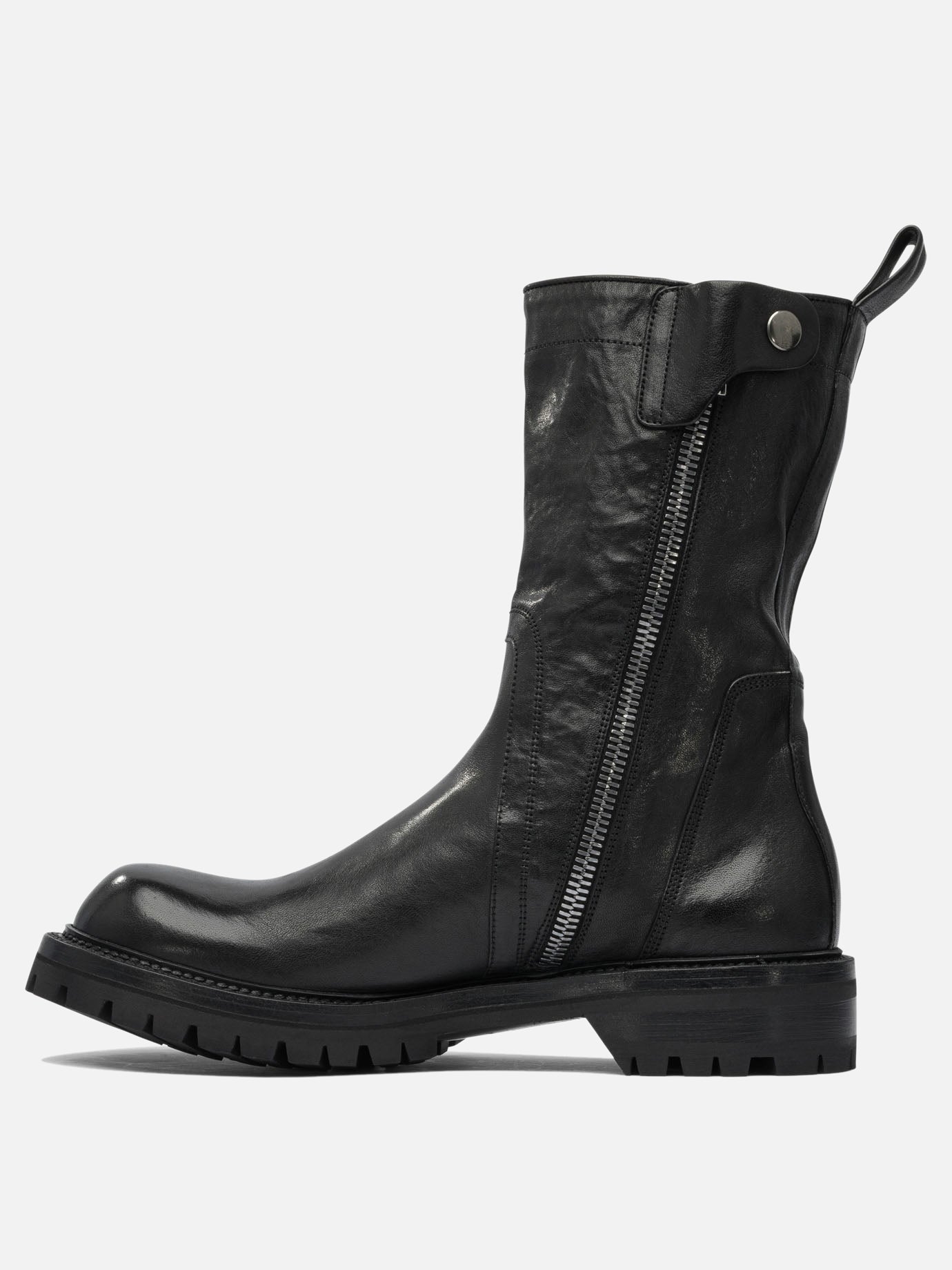 Stivaletti con zip 100% leather - 100% rubber  Nero - Rick Owens Uomo | PDP | VIETTI Online Store | Zoom-Modal_3
