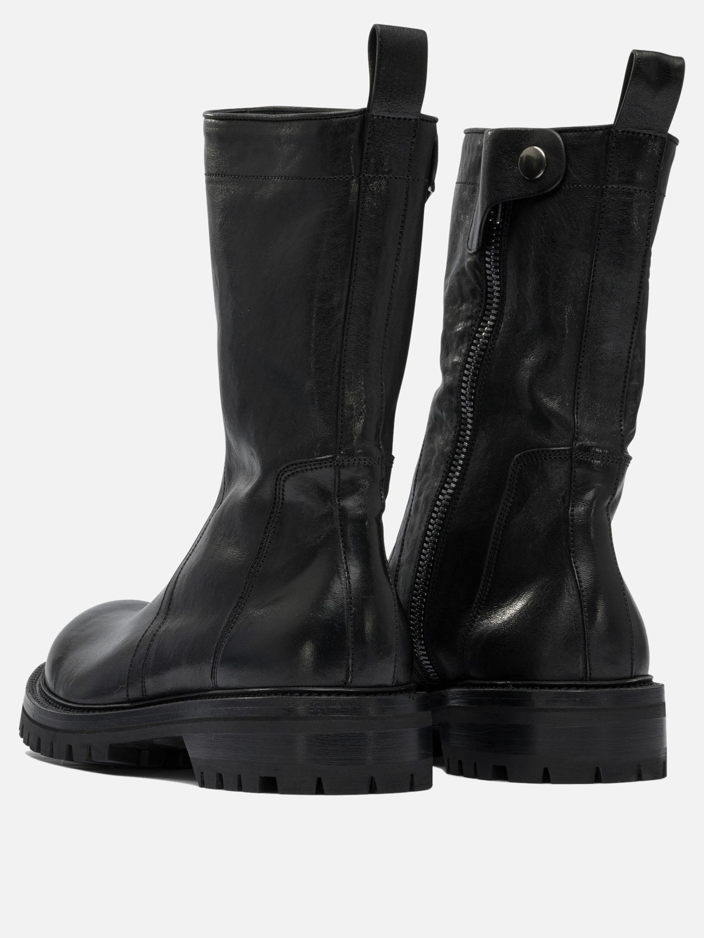 Stivaletti con zip 100% leather - 100% rubber  Nero - Rick Owens Uomo | PDP | VIETTI Online Store | Zoom-Modal_4
