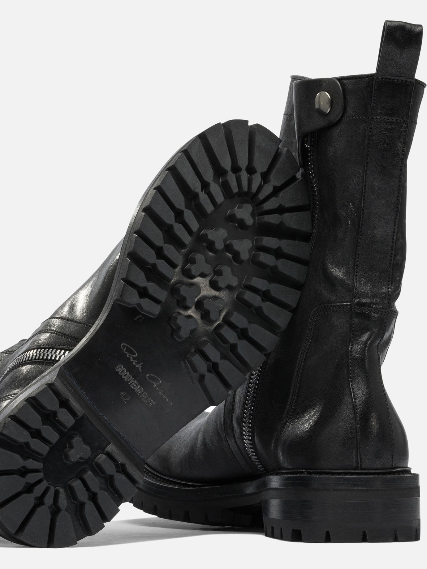 Stivaletti con zip 100% leather - 100% rubber  Nero - Rick Owens Uomo | PDP | VIETTI Online Store | Zoom-Modal_5
