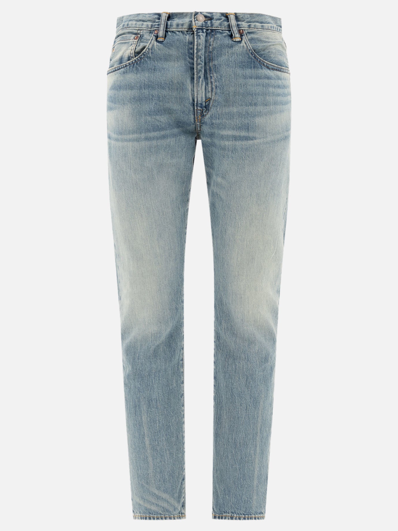 Straight-leg jeans Solid colour  Light blue - RRL by Ralph Lauren Men | PDP | VIETTI Online Store | Zoom-Modal
