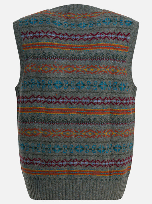 Gilet Textured knit  Blu - RRL by Ralph Lauren Uomo | VIETTI Online Store | 2
