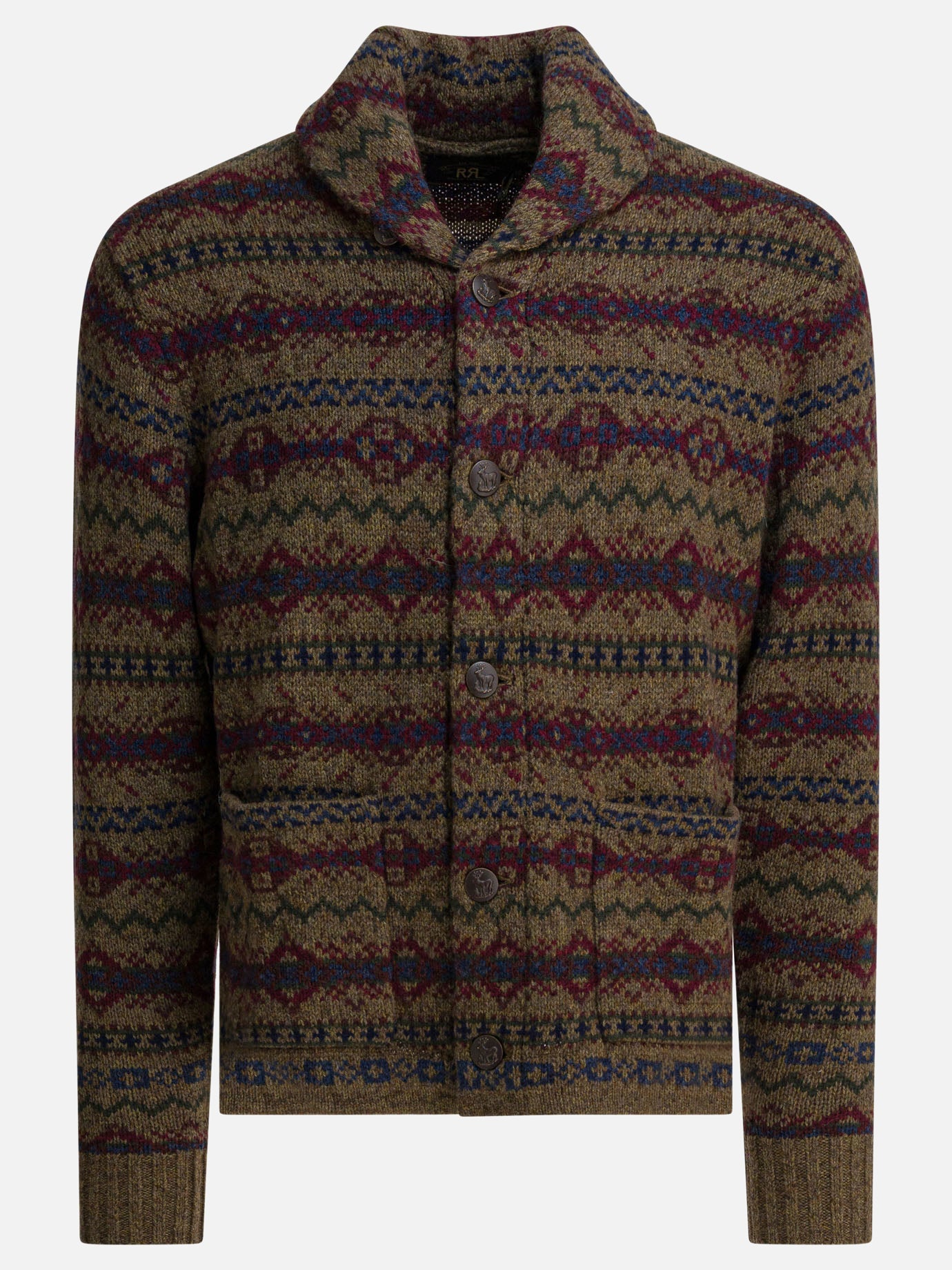 Cardigans Textured knit  Brown - RRL by Ralph Lauren Men | PDP | VIETTI Online Store | Zoom-Modal
