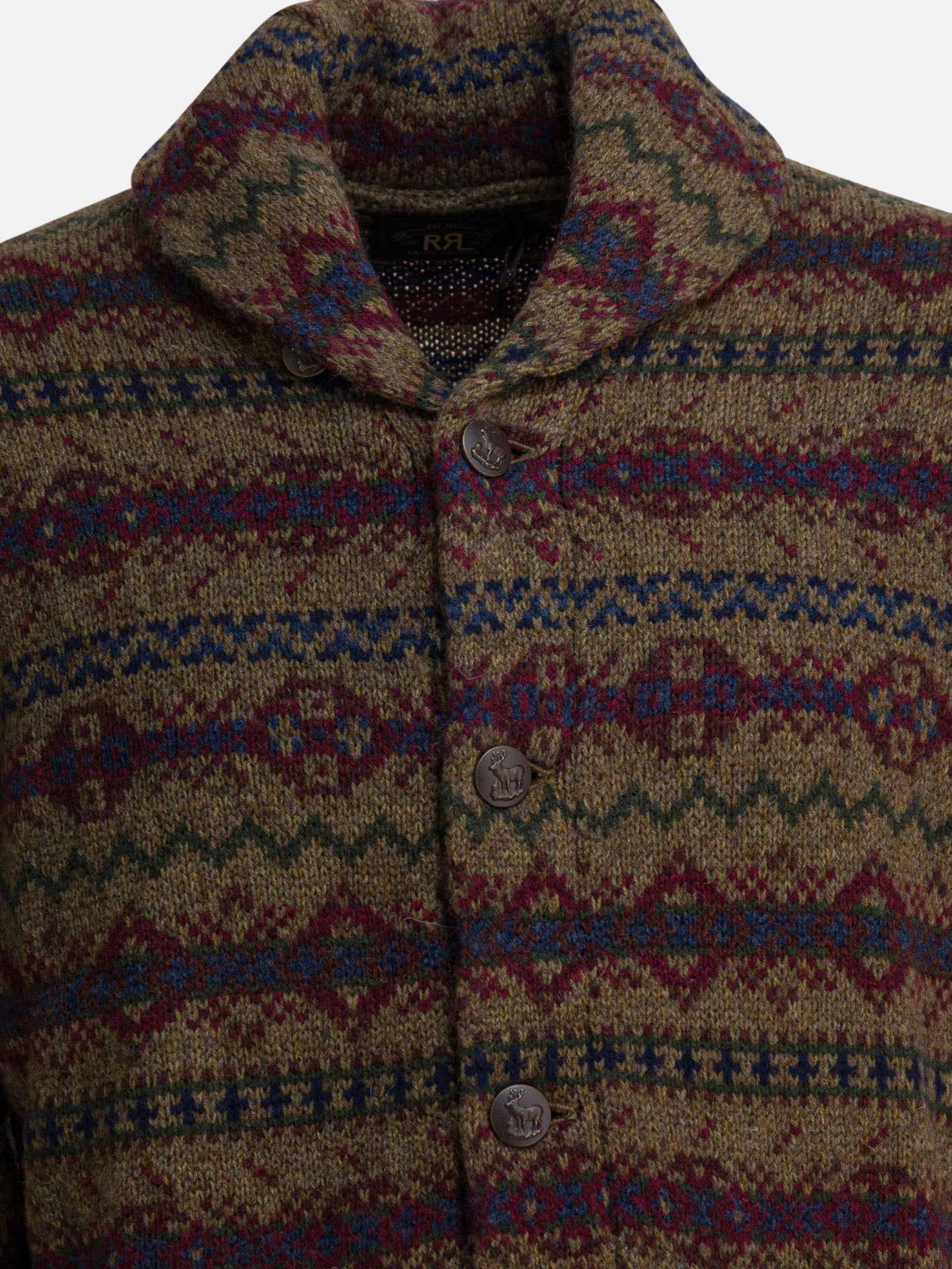 Cardigans Textured knit  Brown - RRL by Ralph Lauren Men | PDP | VIETTI Online Store | Zoom-Modal_3
