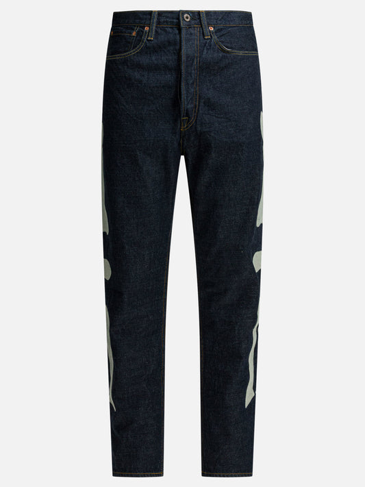 Straight-leg jeans Solid colour  Blue - KAPITAL Men | PLP | VIETTI Online Store 
