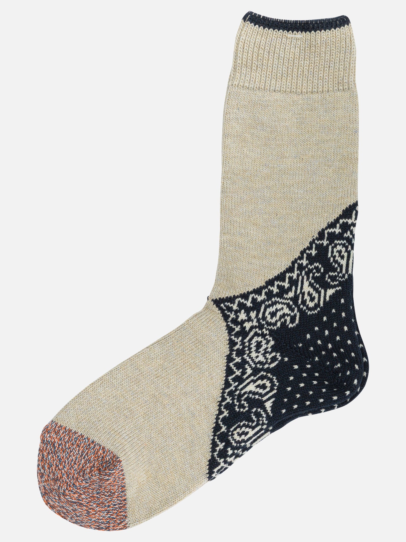 Classic socks 70% cotton 30% acrylic  Beige - KAPITAL Men | PDP | VIETTI Online Store | thumbnail