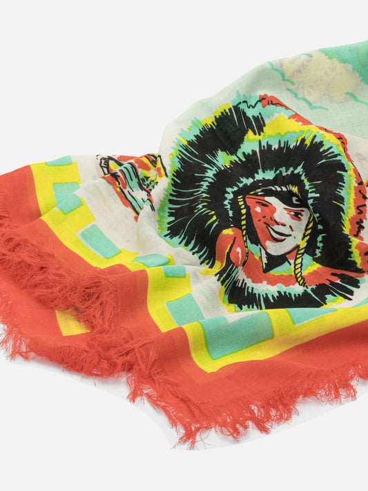 Silk scarves 100% rayon  Beige - KAPITAL Men | PDP | VIETTI Online Store | 2
