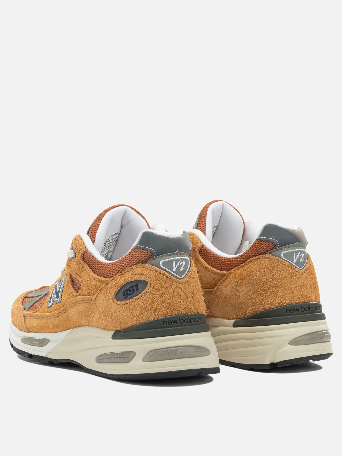 Low top sneakers 100% suede - 100% rubber  Orange - New Balance Men | PDP | VIETTI Online Store | Zoom-Modal_4
